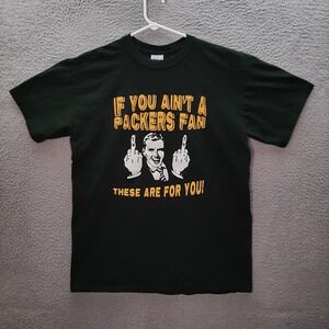 Green Bay Packers Shirt Adult Medium Green NFC Humor Graphic Tee NFL Football